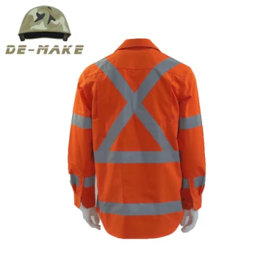 Защитная рабочая одежда для мужчин, флуоресцентная рабочая одежда для мужчин и женщин, высокая видимость T